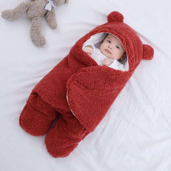 baby sleeping blanket (red)