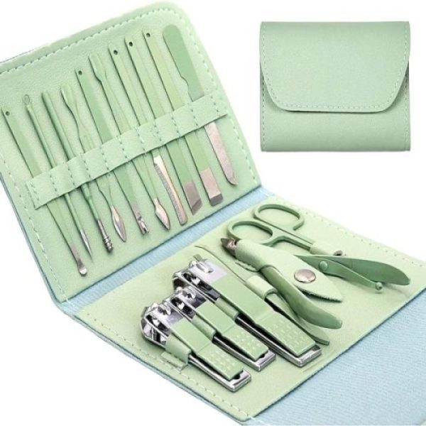 16 pcs nail cutter clipper tool box set stainless steel for personal care manicure set