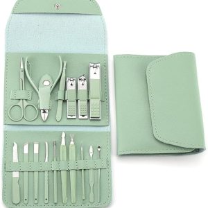 16 pcs nail cutter clipper tool box set stainless steel for personal care manicure set
