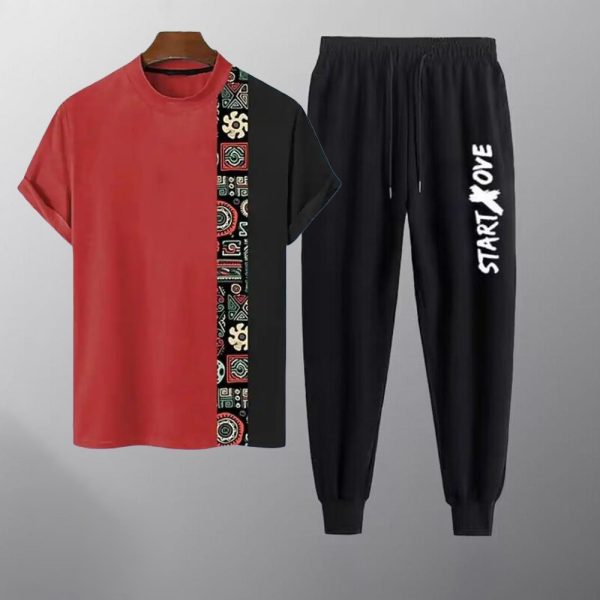 cotton t shirt and trouser set